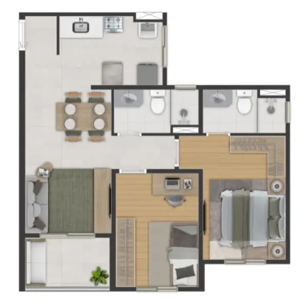 54m_2 quartos_com suite_Terraço_1 vaga